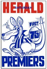 1975 North Melbourne WEG Reprinted Grand Final poster.